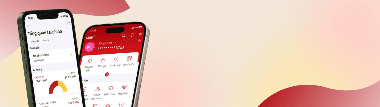 Tận hưởng trải nghiệm tiện lợi và an toàn cùng ngân hàng điện tử MBV